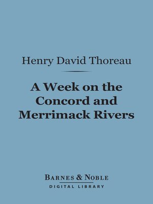 cover image of A Week on the Concord and Merrimac Rivers (Barnes & Noble Digital Library)